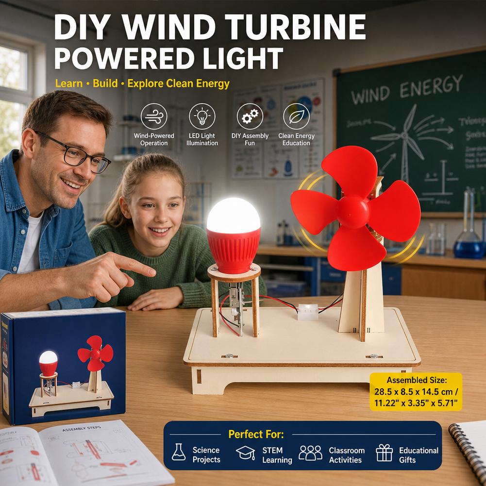 DIY Wind Power Generation Ligh - đánh giá và giá Science Kit